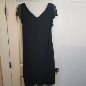 Black cocktail dress 3/4 sleeve